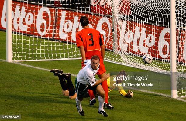 Belgium - Bulgary/ Qual.Euro 2004, Goal, But, Iankovich Zoran, De Vlieger Geert, Van Buyten Daniel /Red Devils, Diables Rouges, Rode Duivels,...