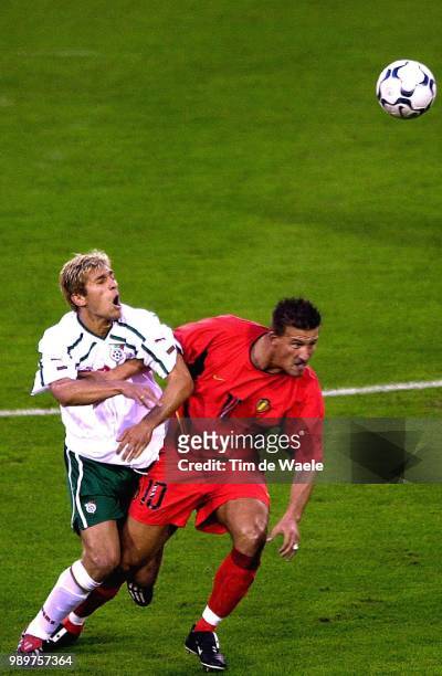 Belgium - Bulgary/ Qual.Euro 2004, Kirilov Rosen, Baseggio Walter, Red Devils, Diables Rouges, Rode Duivels, Qualifiing, Qualification, Kwalificatie,...
