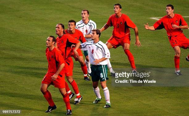 Belgium - Bulgary/ Qual.Euro 2004, Iankovich Zoran, Petkov Milen, Vanderhaeghe Yves, Vreven Stijn, Baseggio Walter, Van Buyten Daniel, Van Derheyden...