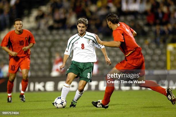 Belgium - Bulgary/ Qual.Euro 2004, Baseggio Walter, Petkov Milen, Van Buyten Daniel, Red Devils, Diables Rouges, Rode Duivels, Qualifiing,...