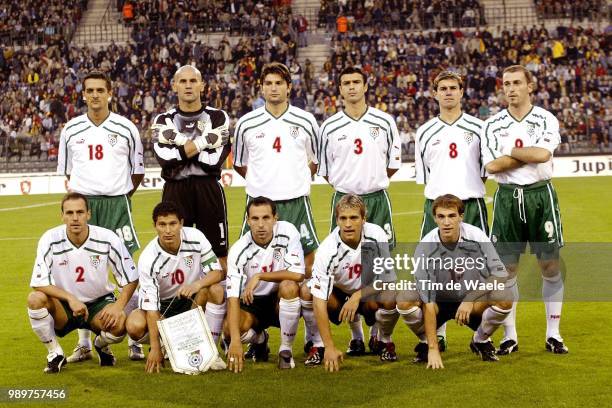Belgium - Bulgary/ Qual.Euro 2004, Team, Equipe, Ploeg, Pazin Predag, Zdravkov Zdravko, Petkov Ivaylo, Kirilov Rosen, Petkov Milen, Iankovich Zoran,...