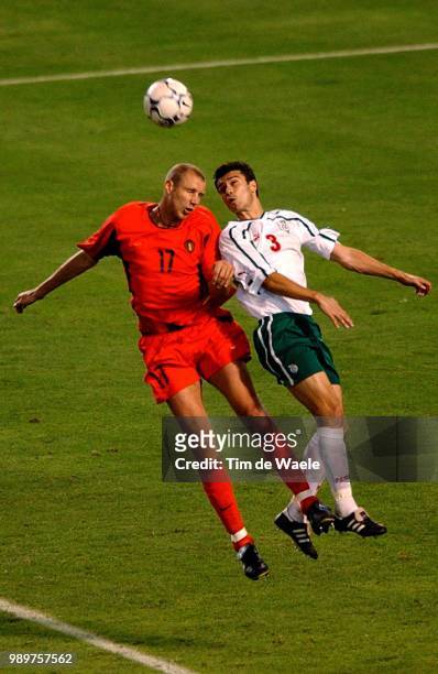 Belgium - Bulgary/ Qual.Euro 2004, Peeters Bob, Kirilov Rosen, Red Devils, Diables Rouges, Rode Duivels, Qualifiing, Qualification, Kwalificatie,...