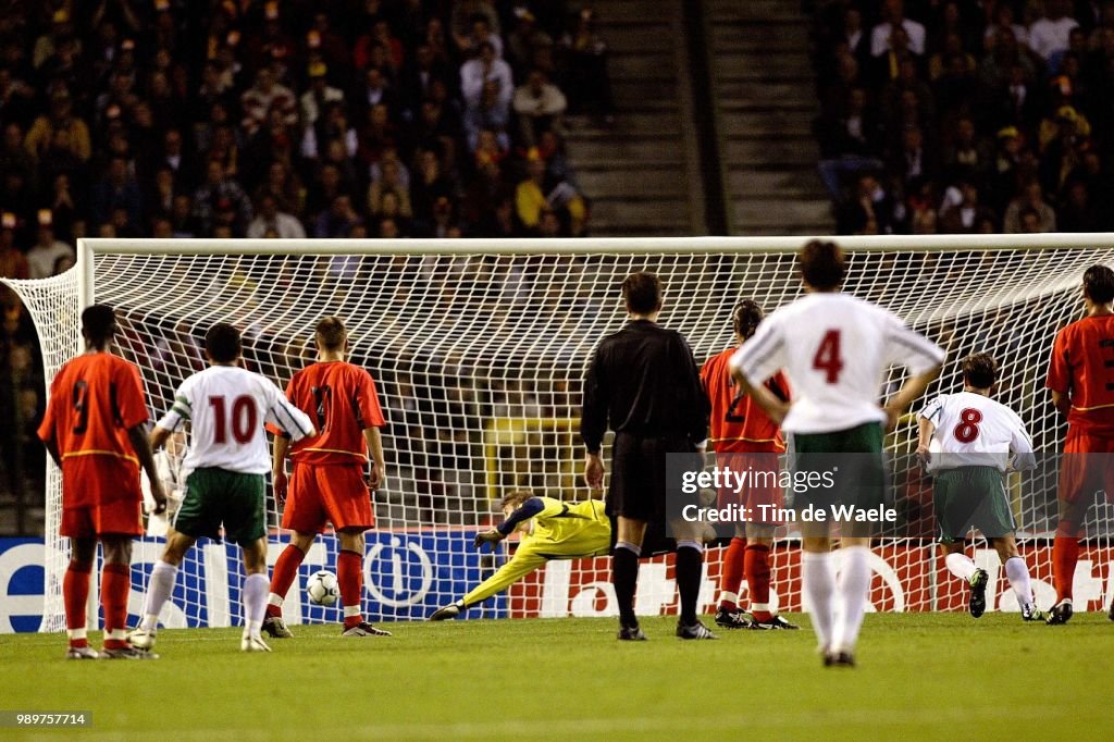 Foot : Belgium - Bulgary/ Qual.Euro 2004