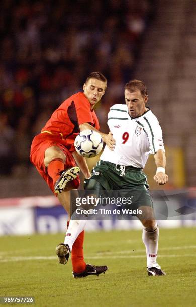 Belgium - Bulgary/ Qual.Euro 2004, Simons Timmy, Iankovich Zoran, Red Devils, Diables Rouges, Rode Duivels, Qualifiing, Qualification, Kwalificatie,...