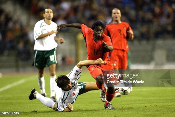 Belgium - Bulgary/ Qual.Euro 2004, Petkov Ivaylo, Mpenza Mbo, Red Devils, Diables Rouges, Rode Duivels, Qualifiing, Qualification, Kwalificatie,...