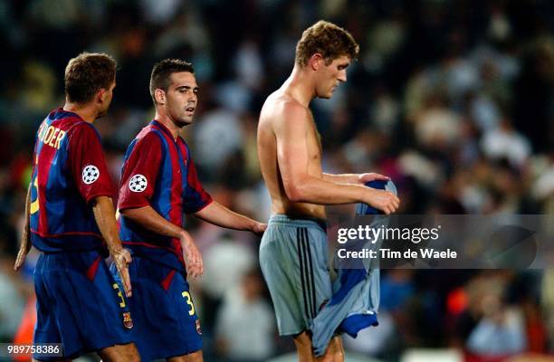 Fc Barcelona - Cl Brugge /Champions League Verheyen Gert, Deception, Teleurstelling, De Boer Frank, Motta Thiago, Uefa, Club, Barca, Bruges,...