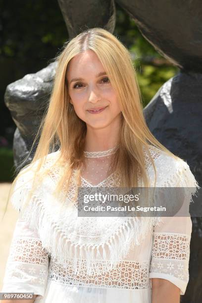 Charlotte Groeneveld attends the Christian Dior Haute Couture Fall Winter 2018/2019 show as part of Paris Fashion Week on July 2, 2018 in Paris,...