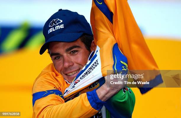 Tour Of Spain 2002, Stage 21, Gonzalez Aitor, Maillot Jaune, Gele Trui, Yellow Jersey, Podium, Vuelta, Ronde, Etape, Rit, Warner Bros Park - Madrid ,...