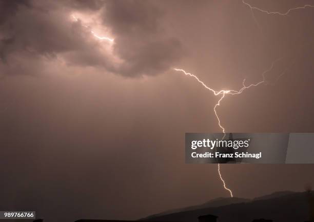 gewitter - thunderstorm - gewitter stock pictures, royalty-free photos & images