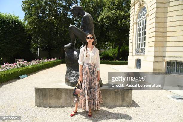Vera Arrivabene attends the Christian Dior Haute Couture Fall Winter 2018/2019 show as part of Paris Fashion Week on July 2, 2018 in Paris, France.