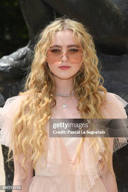 Kathryn Newton attends the Christian Dior Haute Couture Fall Winter 2018/2019 show as part of Paris Fashion Week on July 2, 2018 in Paris, France.