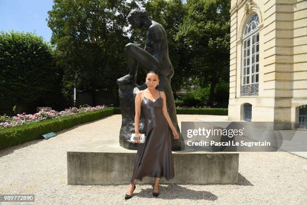Baobao Wan attends the Christian Dior Haute Couture Fall Winter 2018/2019 show as part of Paris Fashion Week on July 2, 2018 in Paris, France.