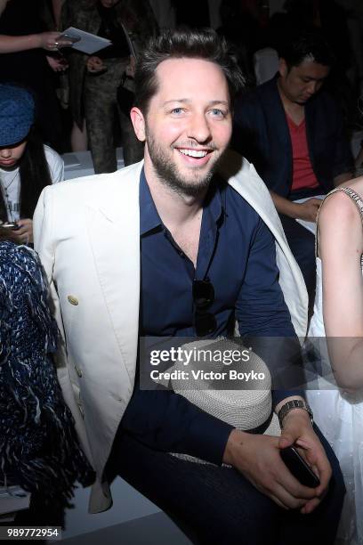 Derek Blasberg attends the Christian Dior Haute Couture Fall Winter 2018/2019 show as part of Paris Fashion Week on July 2, 2018 in Paris, France.