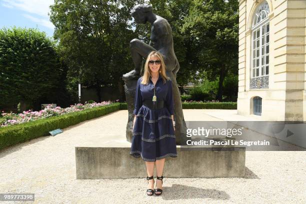 Victoire de Castellane attends the Christian Dior Haute Couture Fall Winter 2018/2019 show as part of Paris Fashion Week on July 2, 2018 in Paris,...