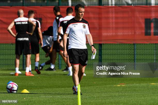 Christian Lattanzio assistant coach of Nice during the Training Session of OGC Nice on July 2, 2018 in Nice, France.