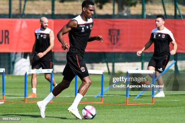 Christophe Herelle of Nice during the Training Session of OGC Nice on July 2, 2018 in Nice, France.