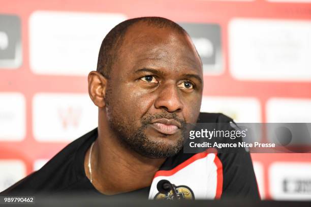 Patrick Vieira head coach of Nice during the Training Session of OGC Nice on July 2, 2018 in Nice, France.