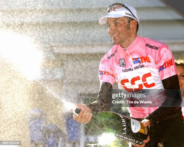 Giro D'Italia, Tour Of Italy Stage 12Podium, Basso Ivan Pink Jersey Maillot Rose Roze Trui, Celebration Joie Vreugde, Champagnestage 12 : Alleghe -...