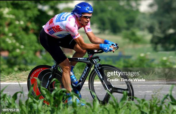 Giro D'Italia, Tour Of Italy Stage 18Savoldelli Paolo Pink Jersey Maillot Rose Roze Trui Stage 18 : Chieri - Torino Time Trial, Contre La Montre,...