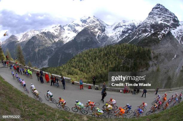 Giro D'Italia, Tour Of Italy Stage 14Illustration Illustratie, Peleton Peloton Landscape Paysage Mountains Montagnes Bergen Snow Neige Sneeuw,...
