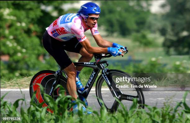 Giro D'Italia, Tour Of Italy Stage 18Savoldelli Paolo Pink Jersey Maillot Rose Roze Trui Stage 18 : Chieri - Torino Time Trial, Contre La Montre,...