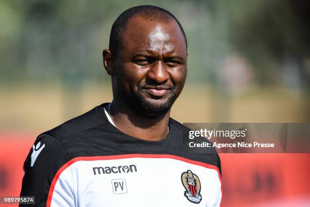 Patrick Vieira head coach of Nice during the Training Session of OGC Nice on July 2, 2018 in Nice, France.