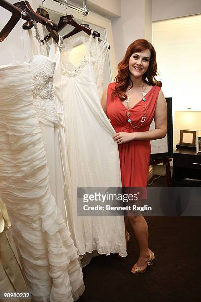 Actress Sara Rue celebrates reaching her 40 pound weight loss milestone on Jenny Craig at Bridal Atelier on May 11, 2010 in New York City.