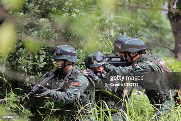 Chenzhou, Hunan, China, 1st July 2018. 1st July 2018 was the 97th anniversary founding of the Communist Party of China. The Hunan branch of the...