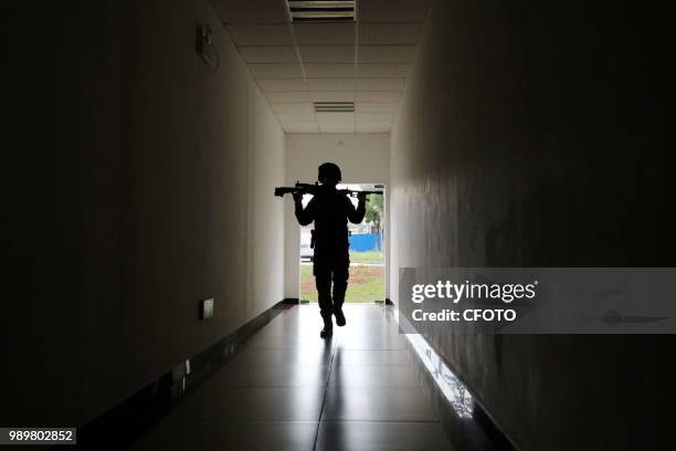 Chenzhou, Hunan, China, 1st July 2018. 1st July 2018 was the 97th anniversary founding of the Communist Party of China. The Hunan branch of the...