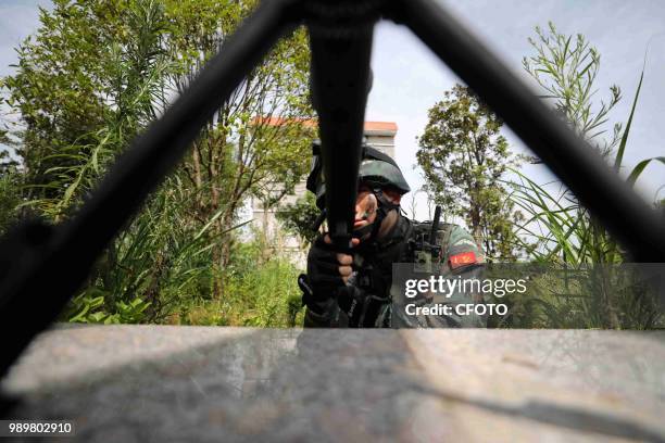 Chenzhou, Hunan, China, 1st July 2018. 1st July 2018 was the 97th anniversary founding of the Communist Party of China. The Hunan branch of the...