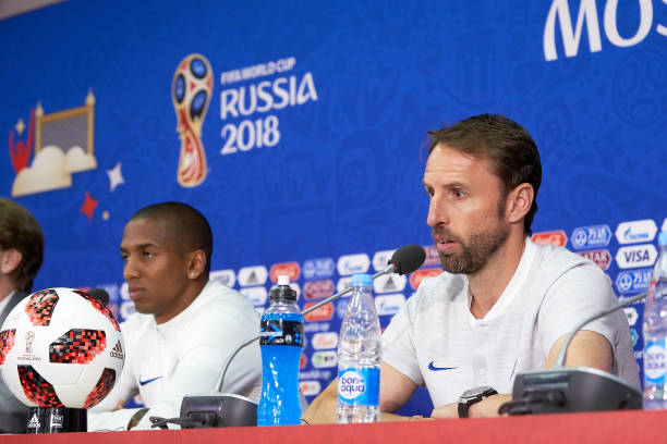 RUS: England Press Conference: 2018 FIFA World Cup Russia