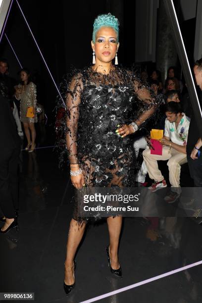 Singer Kelis attends the Ralph & Russo Haute Couture Fall Winter 2018/2019 show as part of Paris Fashion Week on July 2, 2018 in Paris, France.