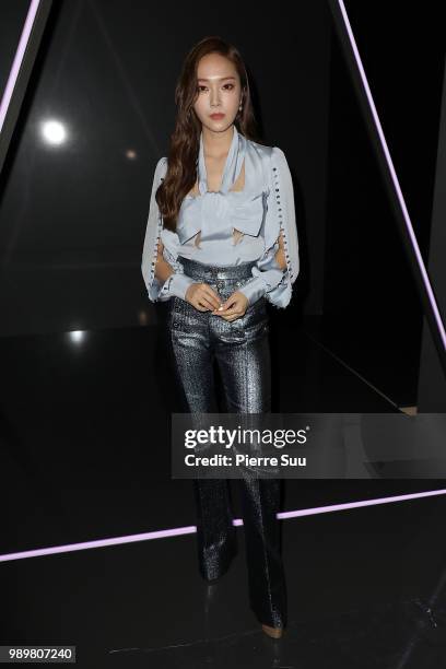 Jessica jung attends the Ralph & Russo Haute Couture Fall Winter 2018/2019 show as part of Paris Fashion Week on July 2, 2018 in Paris, France.