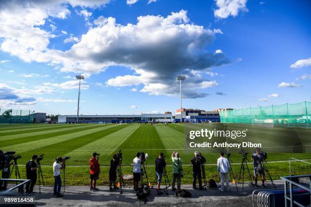 General view during the France training session on July 2, 2018 in Istra, Russia.