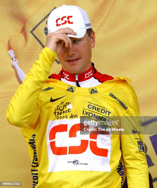 Tour De France 2005, Stage 1Podium, Zabriskie David Yellow Jersey Maillot Jaune Gele Trui, Celebration Joie Vreugdefromentine -...