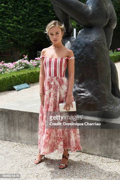 Amelia Windsor attends the Christian Dior Couture Haute Couture Fall/Winter 2018-2019 show as part of Haute Couture Paris Fashion Week on July 2,...