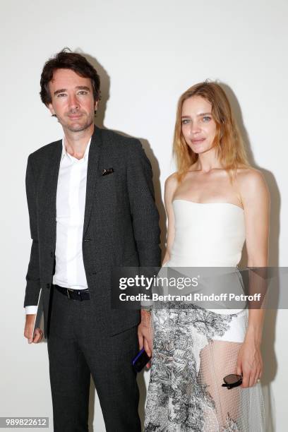 General manager of Berluti Antoine Arnault and Natalia Vodianova attend the Christian Dior Haute Couture Fall Winter 2018/2019 show as part of Paris...