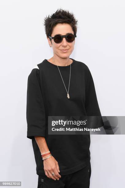 Dunja Hayali attends the Guido Maria Kretschmer show during the Berlin Fashion Week Spring/Summer 2019 at ewerk on July 2, 2018 in Berlin, Germany.