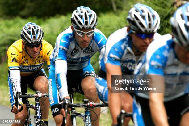 Tour De France 2005, Stage 5 Armstrong Lance Yellow Jersey Maillot Jaune Gele Trui, Hincapie George Chambord - Montargisetape Ritronde Van Frankrijk,...