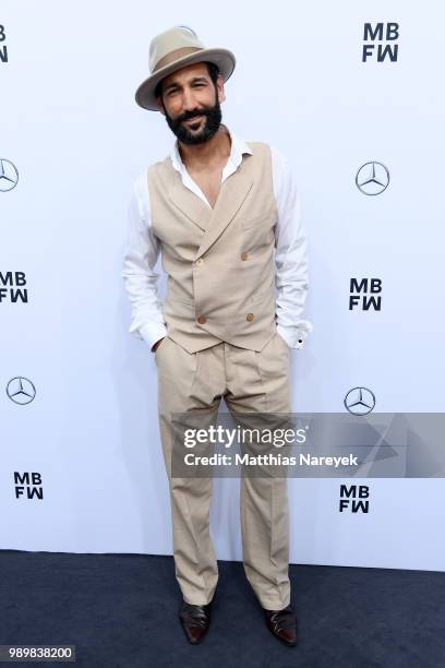 Massimo Sinato attends the Guido Maria Kretschmer show during the Berlin Fashion Week Spring/Summer 2019 at ewerk on July 2, 2018 in Berlin, Germany.