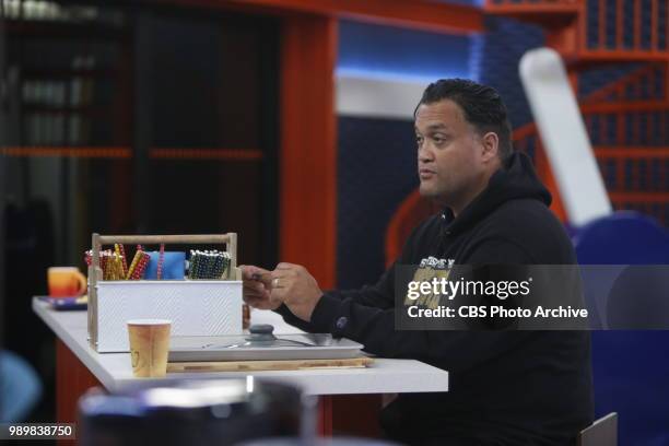 Steve Arienta inside the Big Brother house. BIG BROTHER follows a group of people living together in a house outfitted with 94 HD cameras and 113...