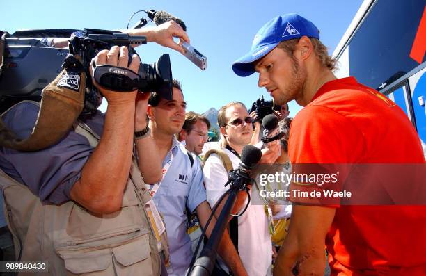 Tour De France 2005, Stage 12 Boonen Tom Knee Injury Blessure Genou Knie Blessure Brianã§On - Digne-Les-Bainsetape Ritronde Van Frankrijk, Tdf, Uci...