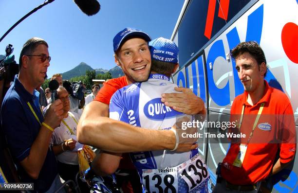 Tour De France 2005, Stage 12 Boonen Tom Knee Injury Blessure Genou Knie Blessure, Trenti Guido , Tegner Alessandro Pr Press Chief Team Quick-Step...