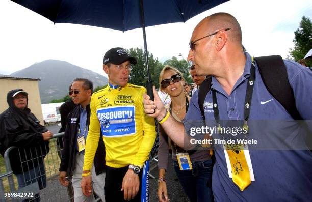 Tour De France 2005, Stage 11Armstrong Lance Yellow Jersey Maillot Jaune Gele Trui, Crow Jersey Singer Song Writer, Borlee Serge , Rommel Erwin Body...