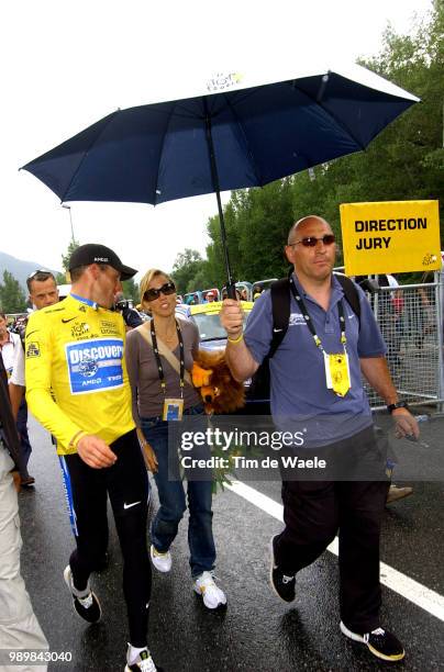 Tour De France 2005, Stage 11Armstrong Lance Yellow Jersey Maillot Jaune Gele Trui, Crow Jersey Singer Song Writer, Borlee Serge , Body Gard...