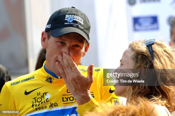 Tour De France 2005, Stage 15 Armstrong Lance Yellow Jersey, Crow Sheryl Singer Song Writerlã©Zat-Sur-Lã¨Ze - Saint-Lary-Soulan Etape Ritronde Van...