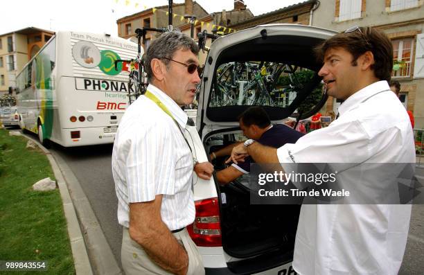 Tour De France 2005, Stage 15 Merckx Eddy , Lelangue John Manager Team Phonaklã©Zat-Sur-Lã¨Ze - Saint-Lary-Soulan Etape Ritronde Van Frankrijk, Tdf,...