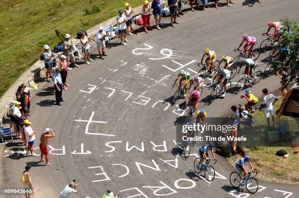 Tour De France 2005, Stage 15 Popovych Yaroslav , Armstrong Lance Yellow Jersey, Ullrich Jan , Rasmussen Mickael , Landis Floyd , Moreau Christophe ,...