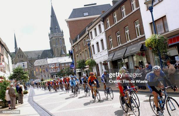 Eneco Tour 2005, Stage 6Â£Illustration Illustratie, Peleton Peloton, Landscape Paysage Landschap, Church Eglise Kerk, Steels Tom , Van Den Broeck...