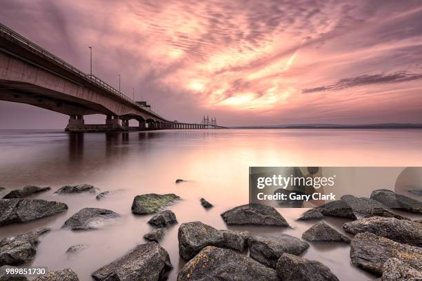 second severn bridge - severn bridge stockfoto's en -beelden